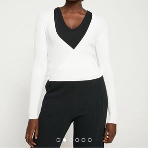 Universal Standard Knitted Wrap Cardigan Cream Large Brand New